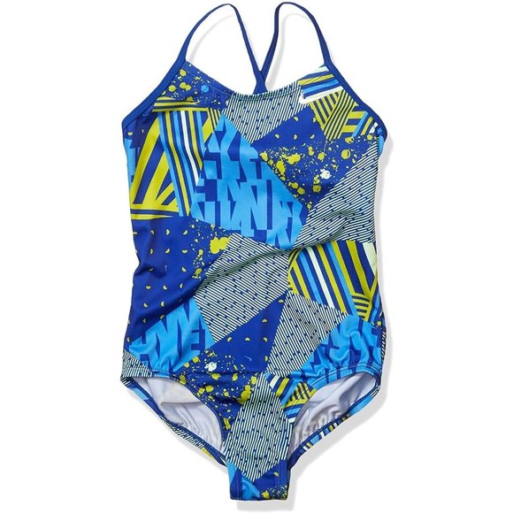 Nike Other - Nike Girls Size Small S Swimsuit Mash Up One Piece Crossback
